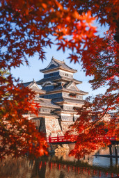 Осень, Замок Хиросаки, префектура Аомори